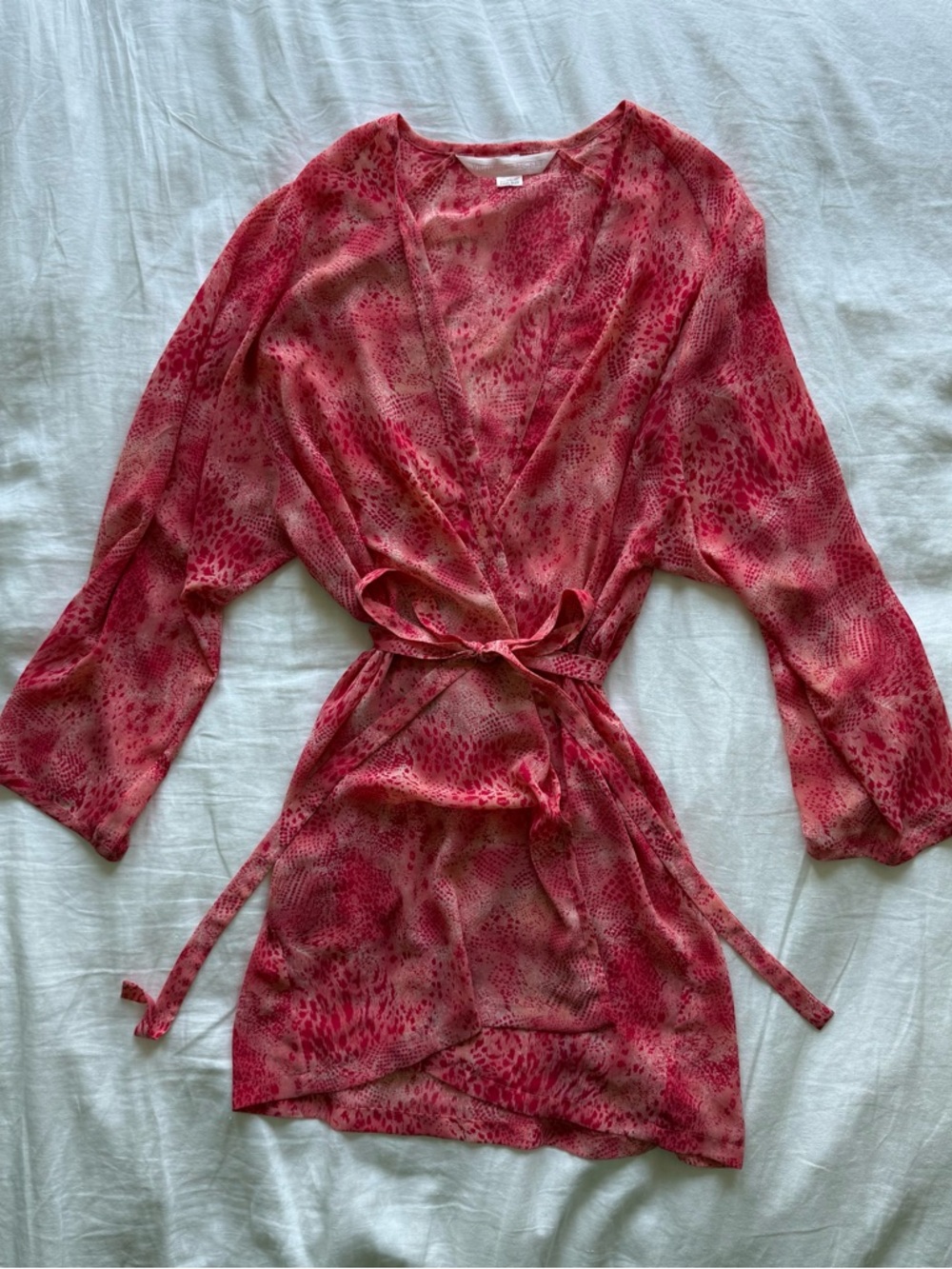 vintage victoria’s secret animal print robe